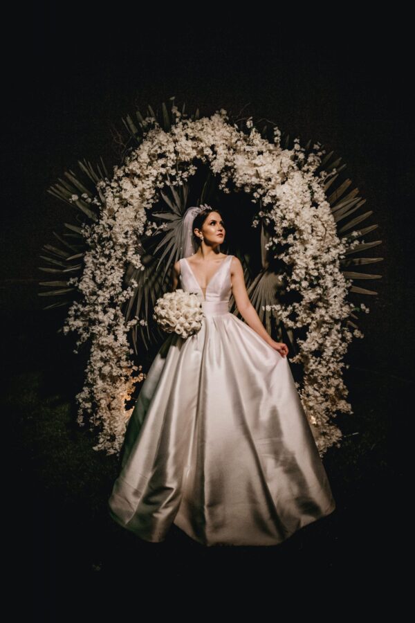 Silk gown